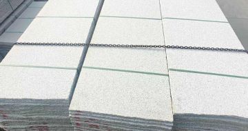 聊城芝麻白毛板，石材毛板