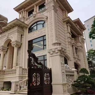 聊城黄金麻别墅外墙异形定制
