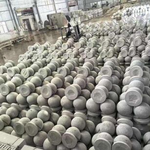 聊城芝麻白圆球 石球 挡车球