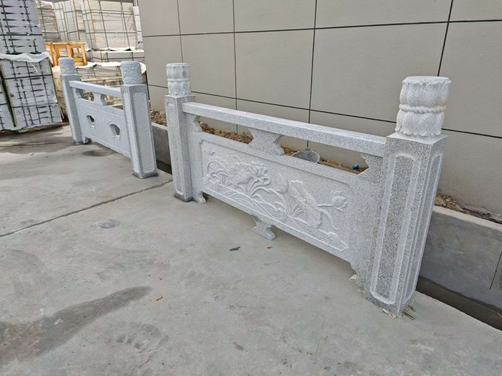 聊城芝麻白河道栏杆 石材栏杆